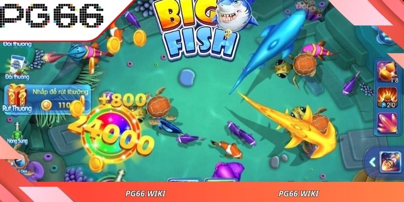 Trải nghiệm bắn cá PG66 với không gian đại dương 3D sống động